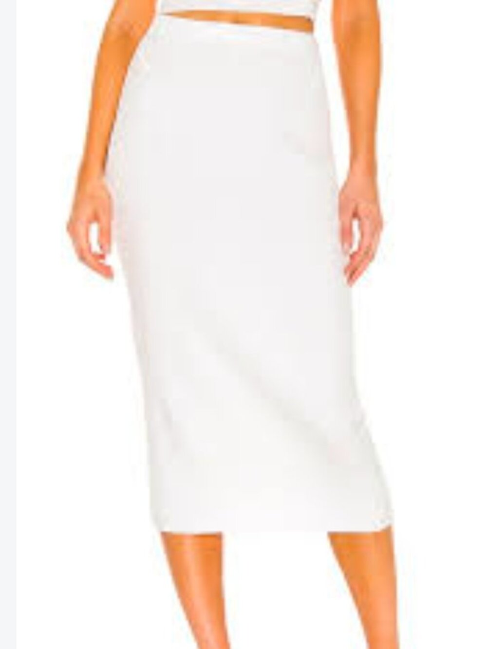 AFRM Seville Sweater Midi Skirt in Soft Blanc Size Med NWOT